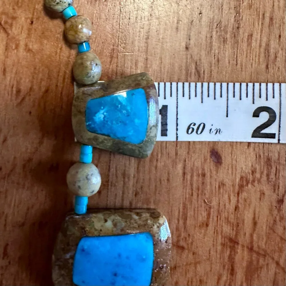 NWT | Jay King Turquoise & Jasper Necklace | Sterling Silver | 18-21” (269) - Picture 10 of 13